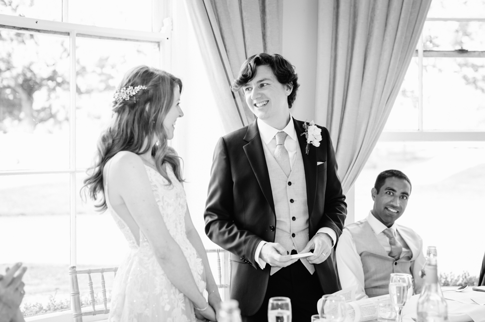 brode and groom  eastington park cotswolds