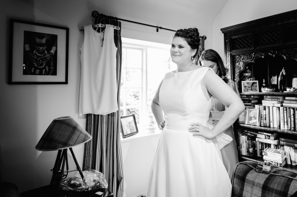 bride black and white photography