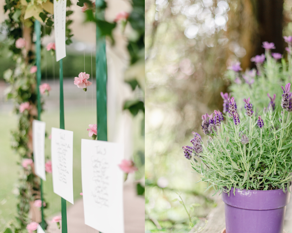 summer wedding lavender garden