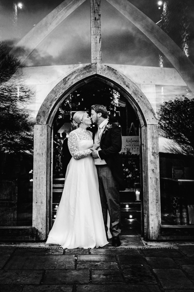 wedding couple cripps barn