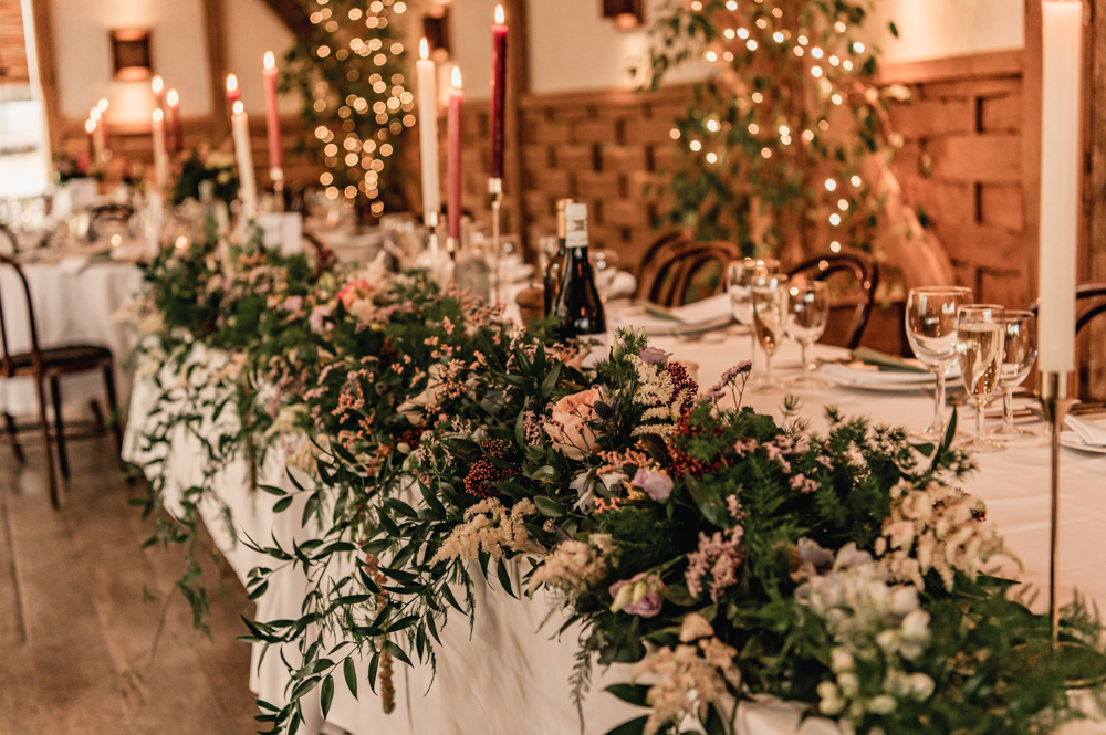 table runner flowers
