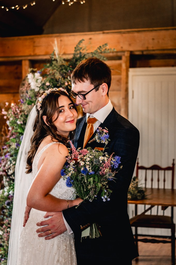 bride and groom wellington barn wiltshire.
