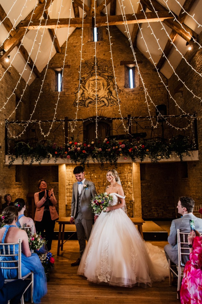 ceremony great tythe barn cotswolds