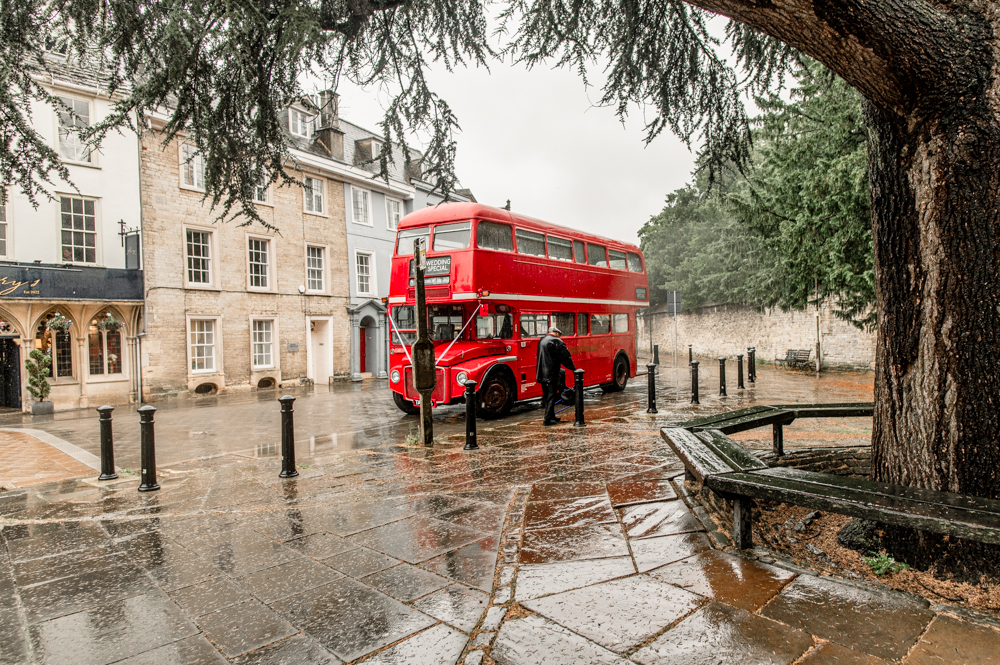 london red bus wedding cirencester