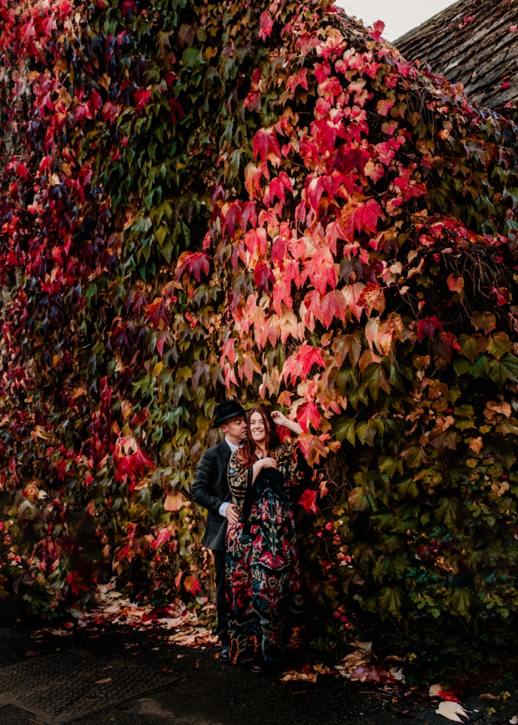 colourful couple engagement photo shoot 