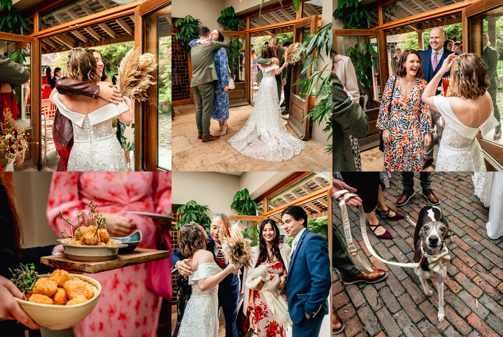 greeting guests wedding matara centre england