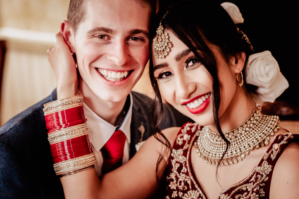 cotswold wedding photographer bride and groom indian
