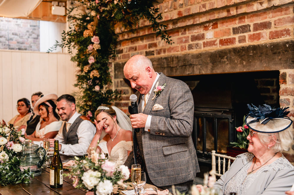 speeches milton end farm barn wedding 