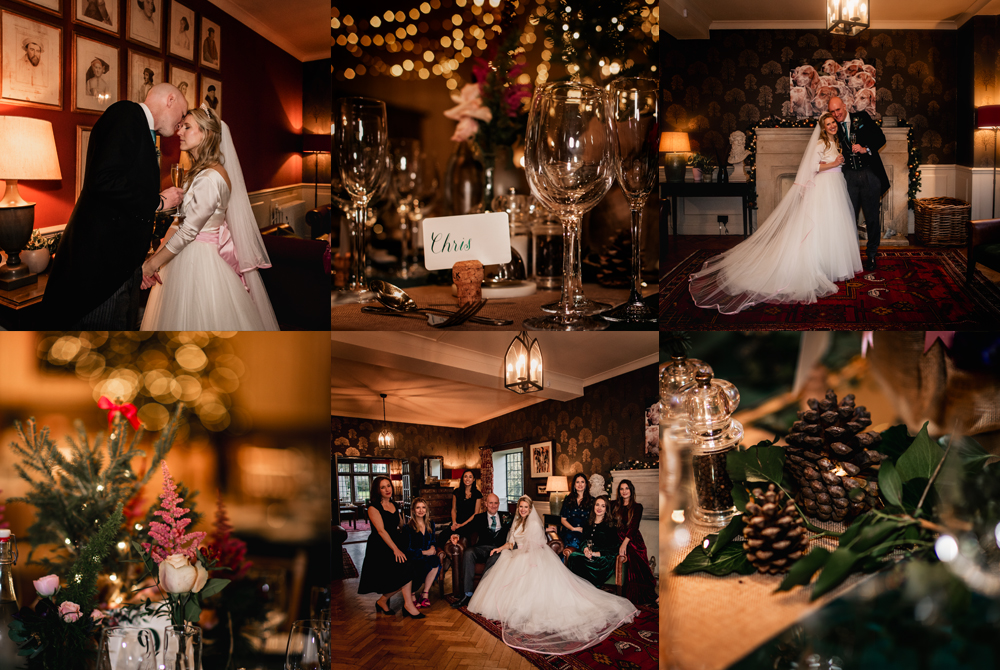 hare and hounds westonbirt christmas wedding