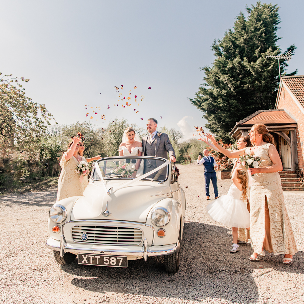 confetti cotswolds open top car