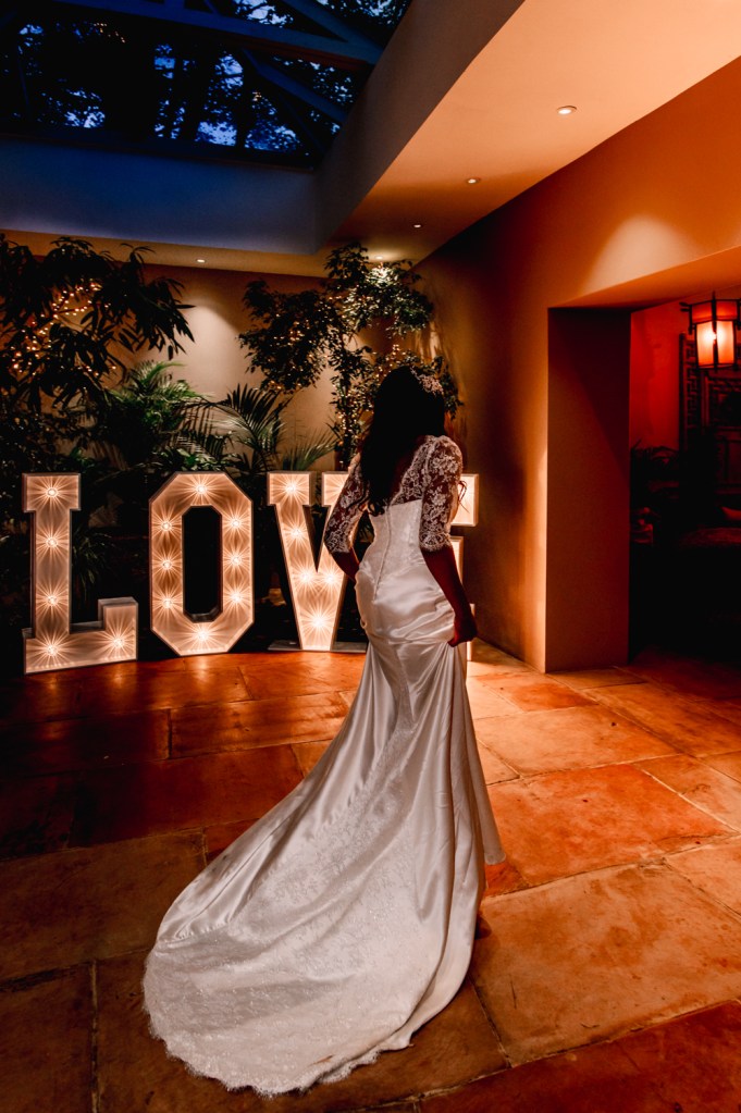 bride colourful dramatic 