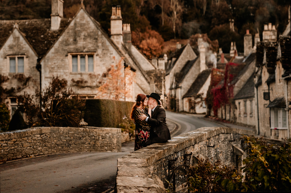 proposal castle combe england cotswolds