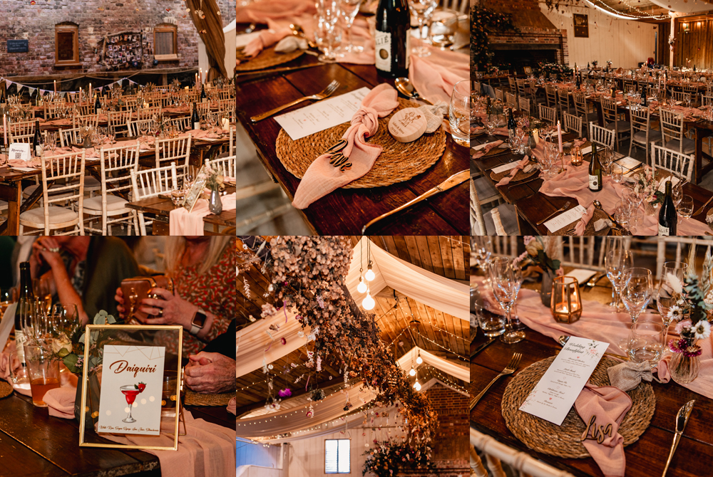 table decor kingscote barn
