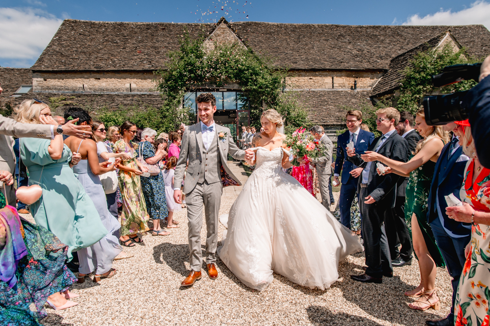 confetti great tythe barn cotswolds
