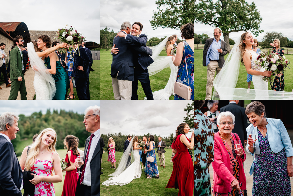 wedding drinks reception countryside cotswolds