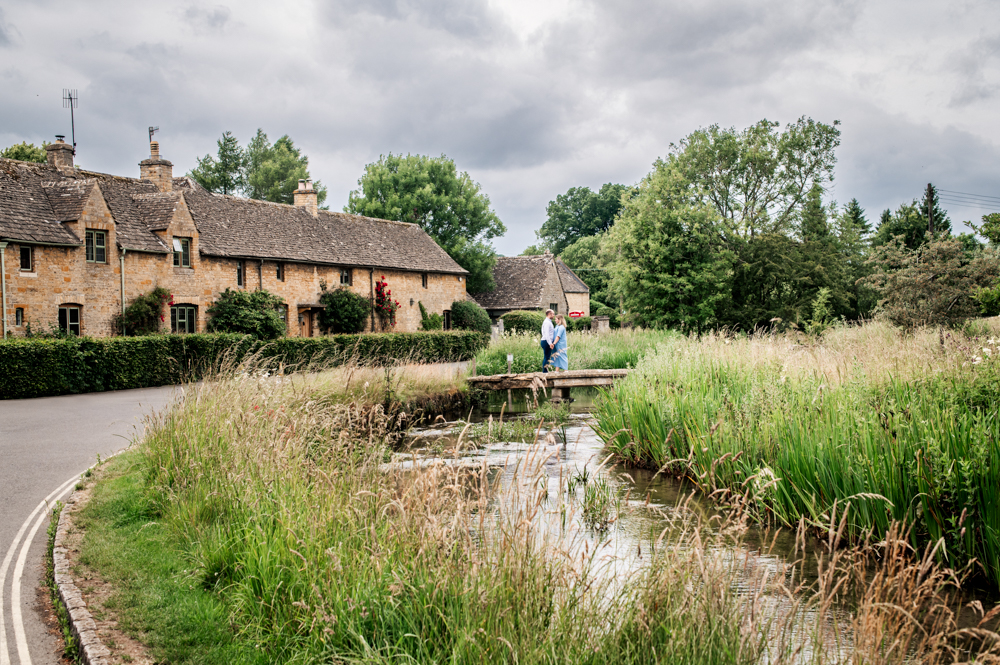 pretty village engagement proposal photography