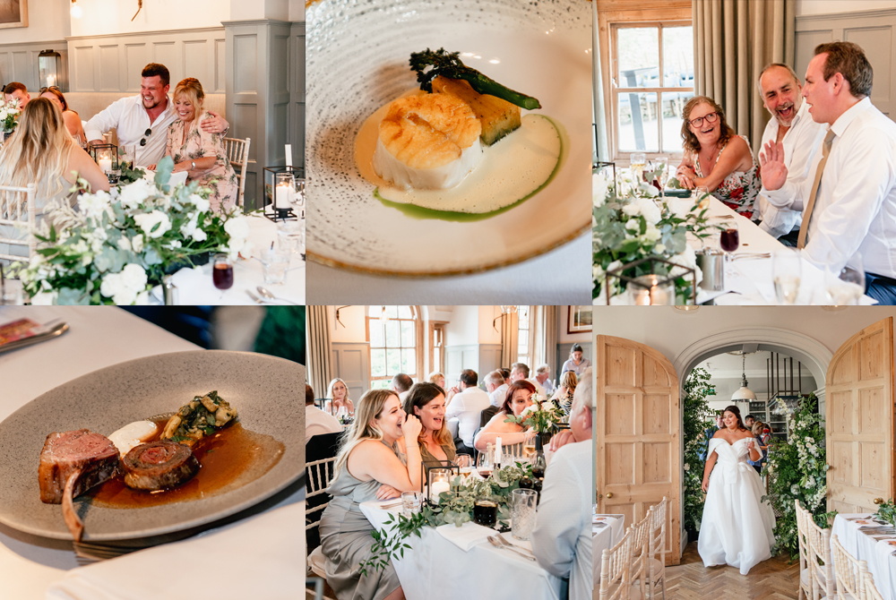 luxury wedding food painswick