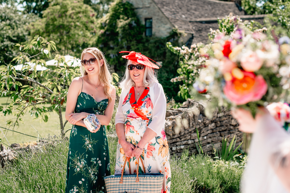 colourful wedding cotswolds