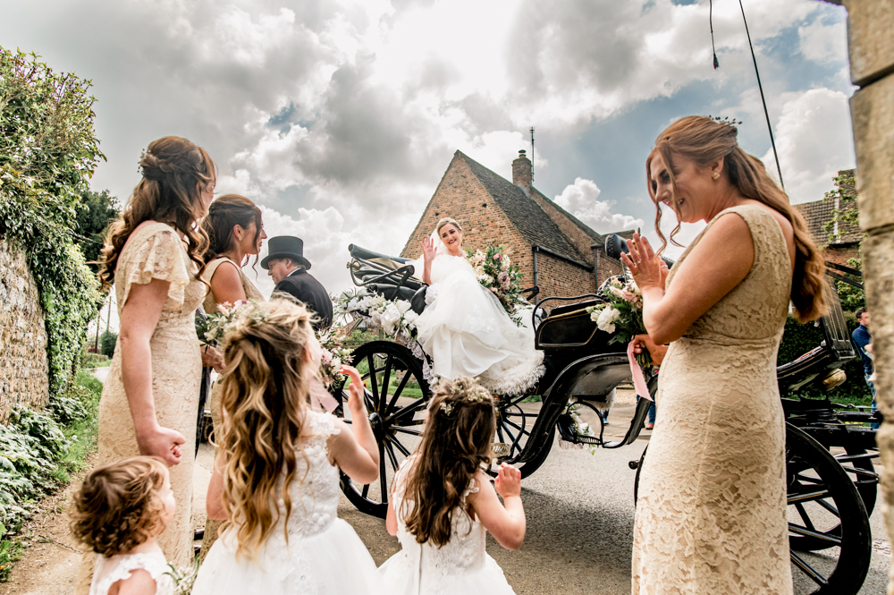 horse and carriage wedding princess slimbridge