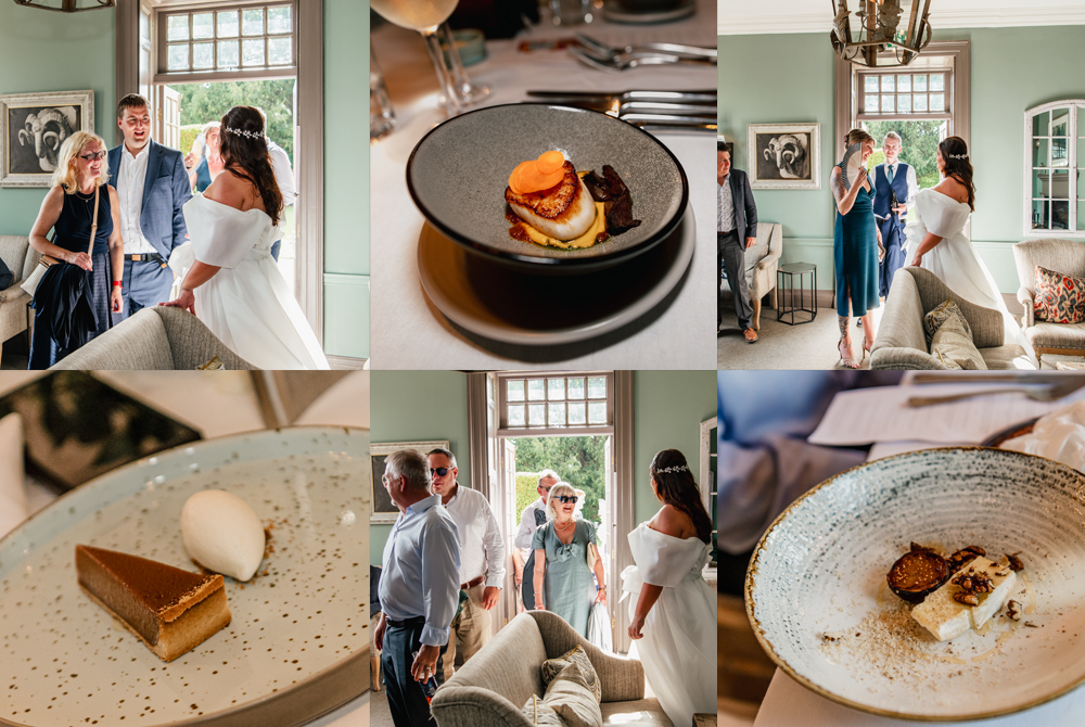 wedding tasting menu painswick