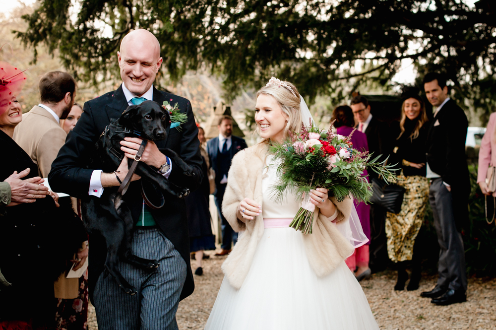 wedding with dog 