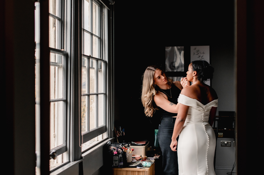 bath wedding bridal prep