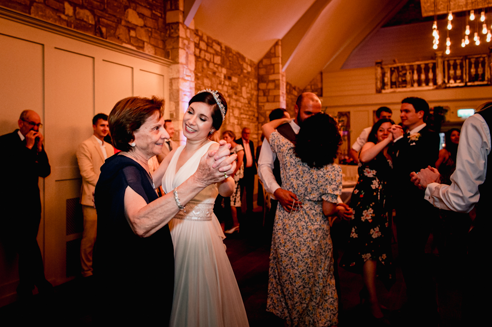 bride and gradma dance frogmill