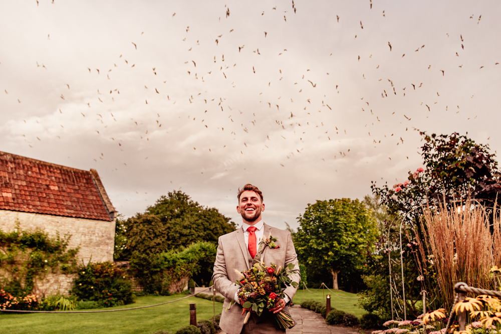 groom dramatic wedding photography cotswolds camilla reynolds