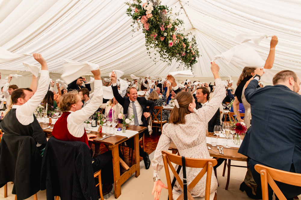 bright colourful wedding cotswolds