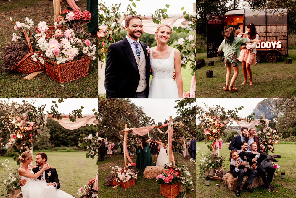 cotswolds summer field  wedding