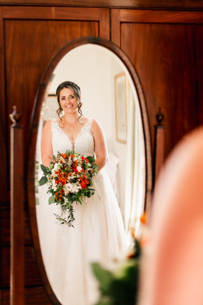 dramatic wedding photos bride