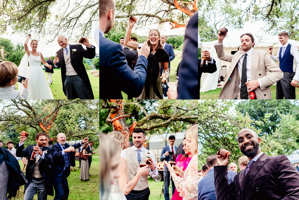 fun natural wedding photography cotswolds