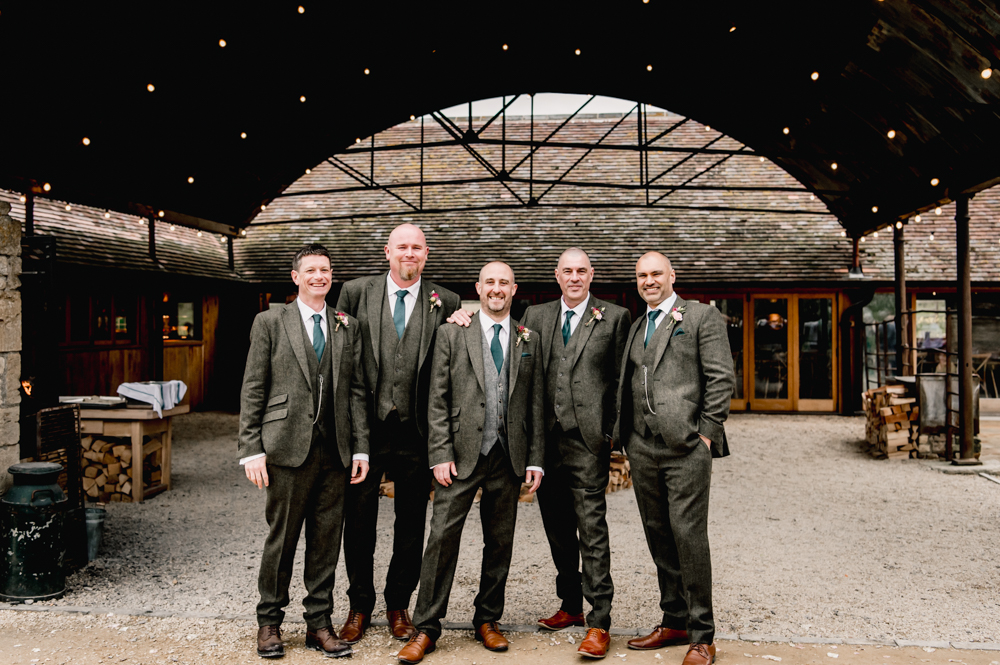 groomsmen old gore barn
