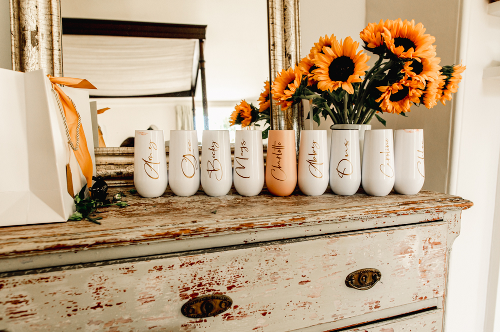 personalised wedding glasses