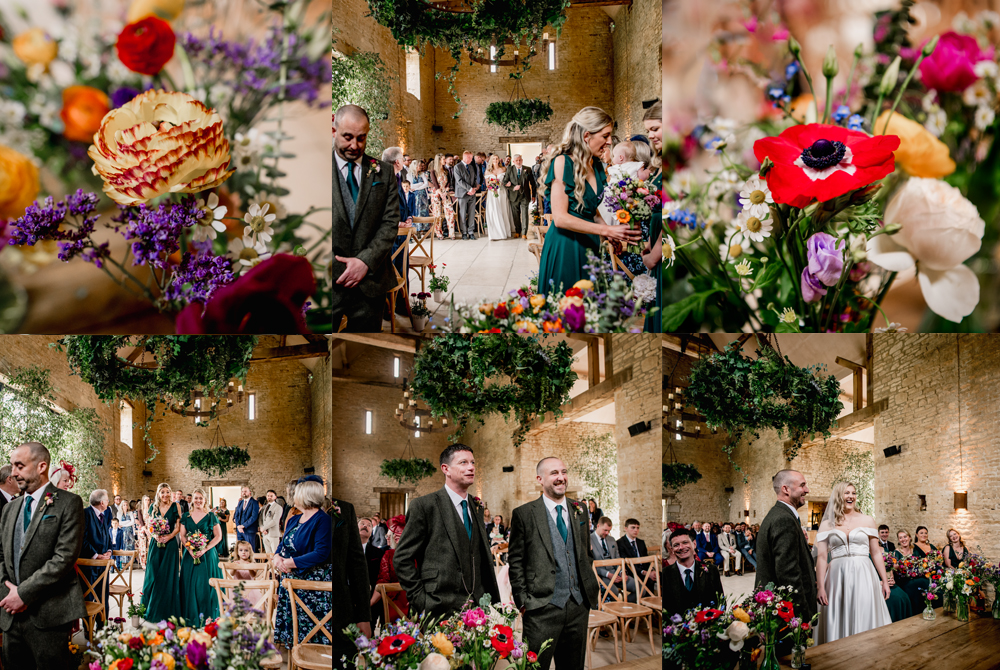 spring wedding old gore barn