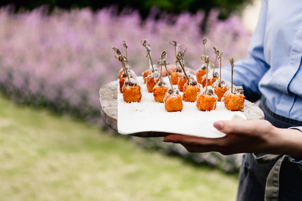 wedding food canapes painswick