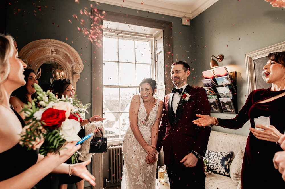 confetti wedding photography Painswick hotel