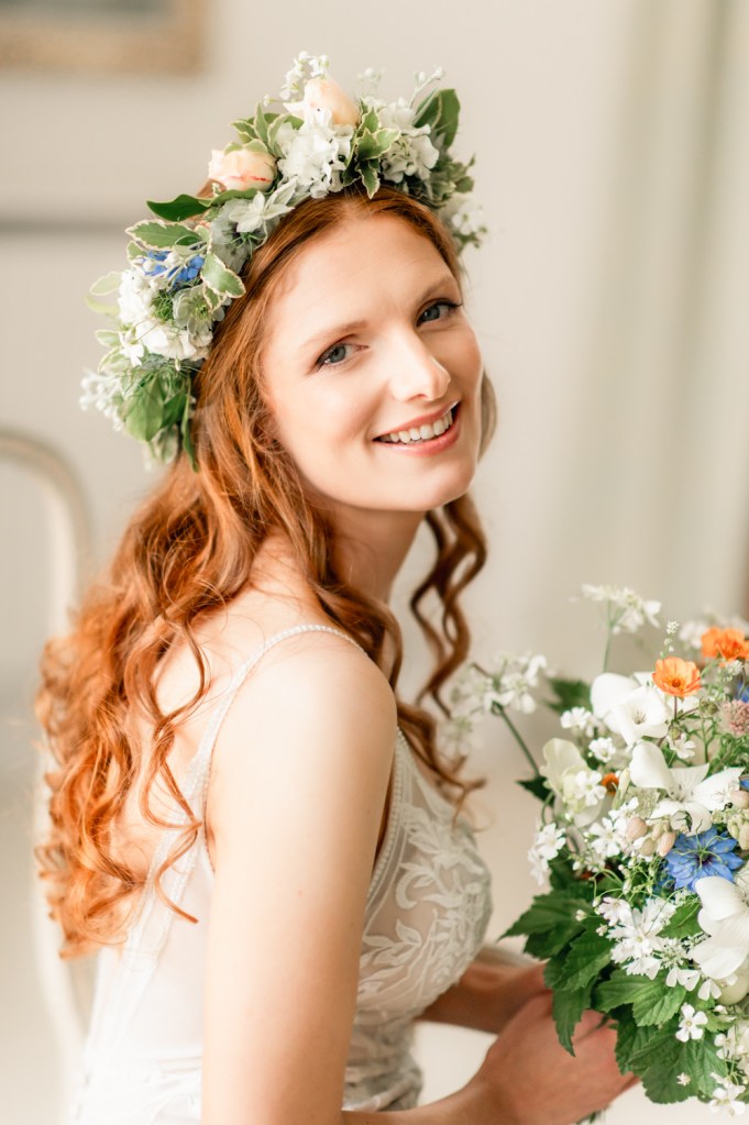 flower crown bride