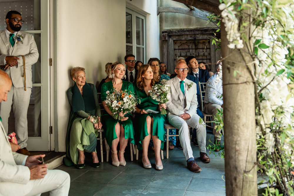 vibrant colourful wedding cotswolds