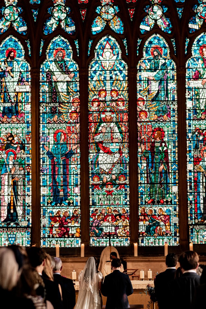 stained glass st etheldreda church