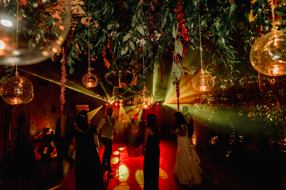 laser light wedding disco