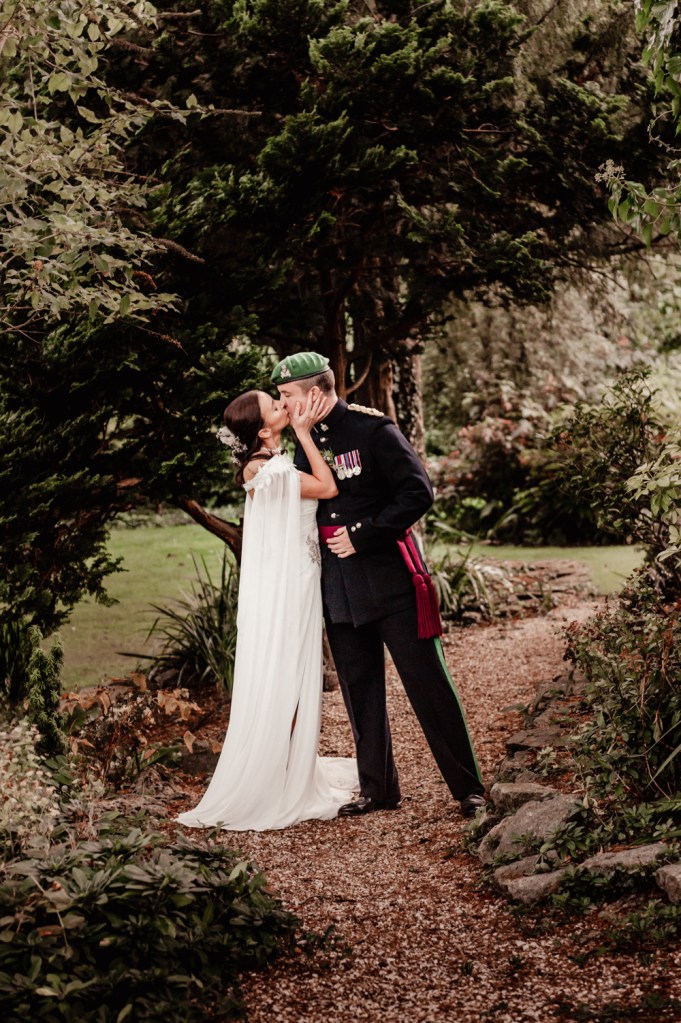 bride and groom great tythe barn wedding tetbury
