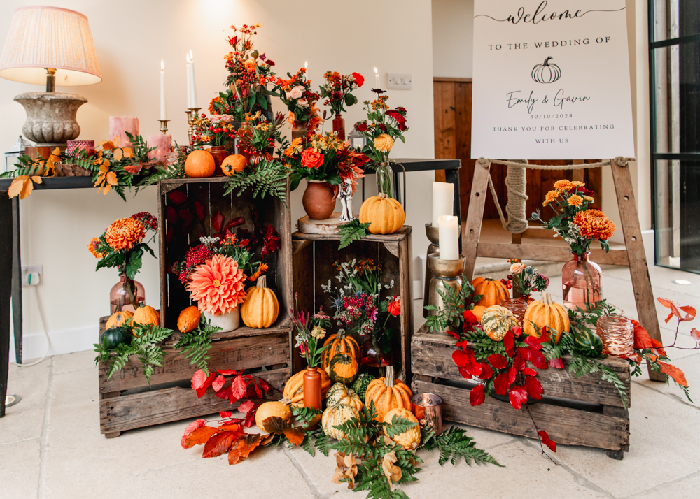 autumn florals wedding go wild flowers