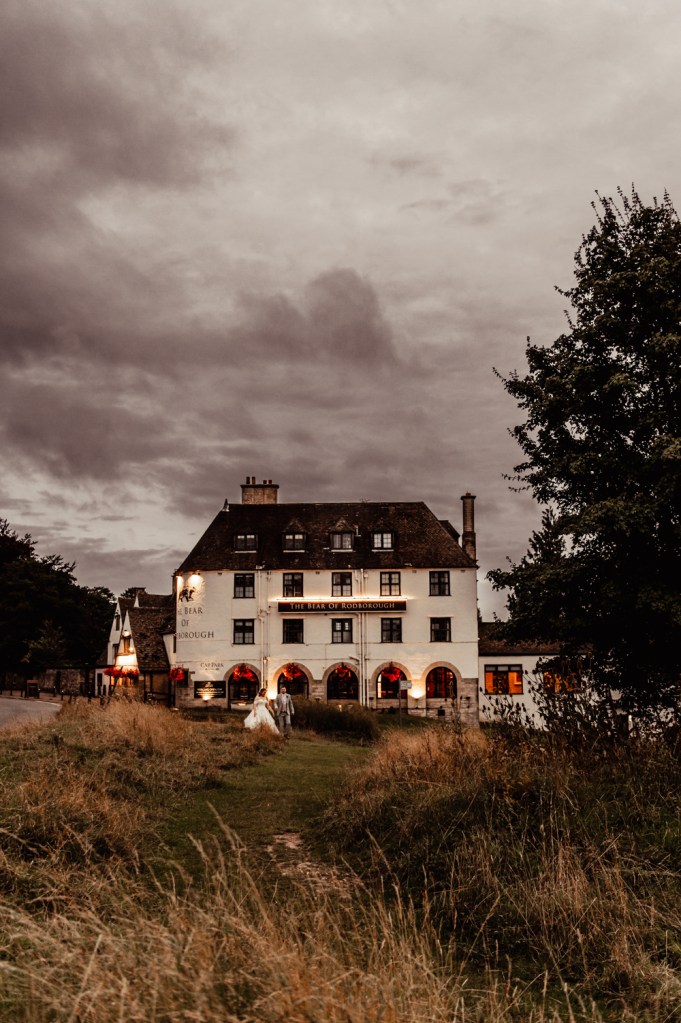 romantic wedding the bear of rodborough stroud
