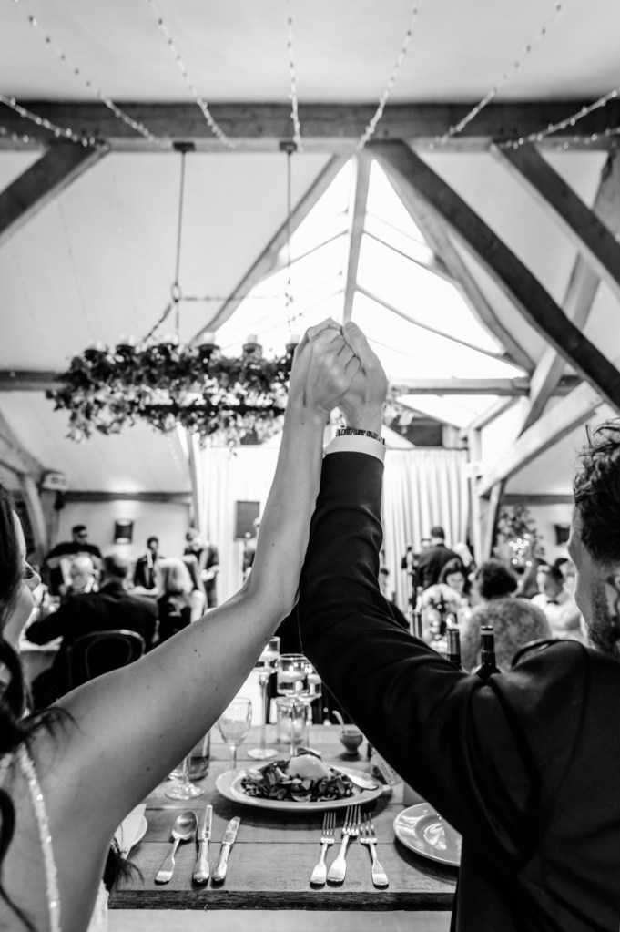 hand linked wedding