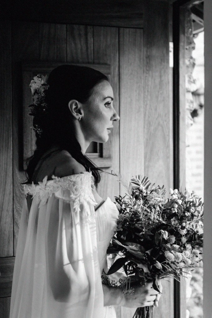 bride portrait cinematic film effect photos