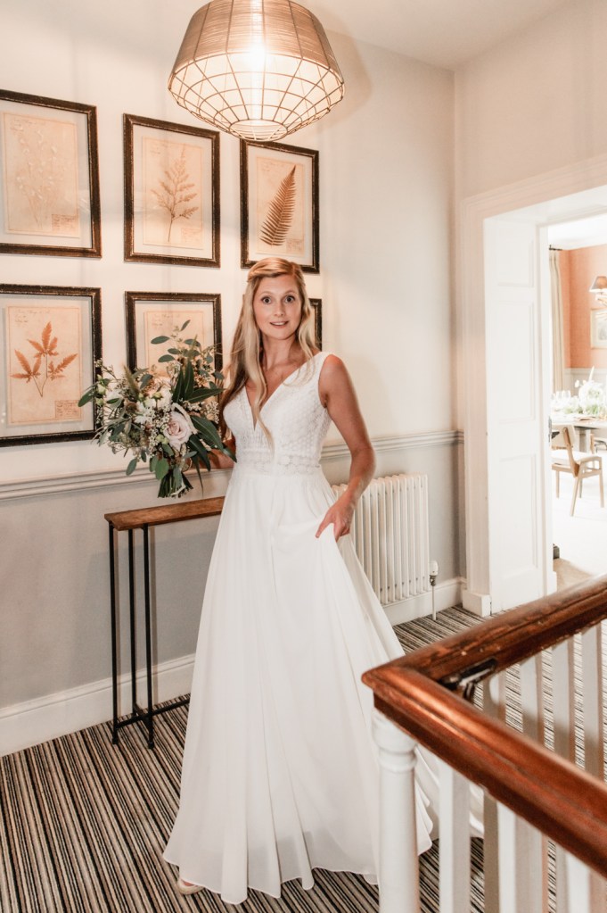 bride elegant manor house