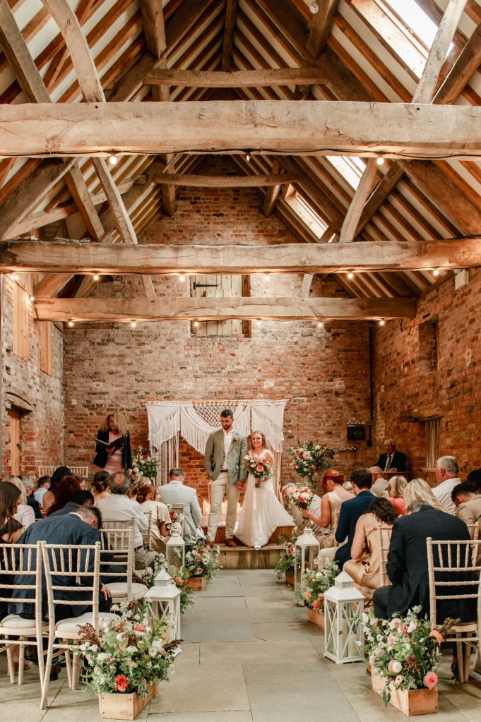 milton end barn wedding