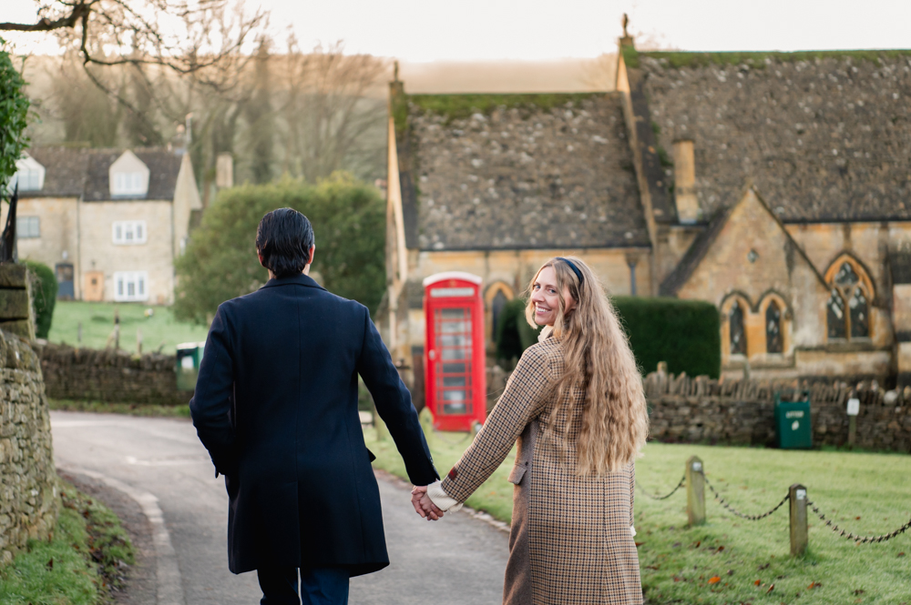 romantic engagement in the cotswolds