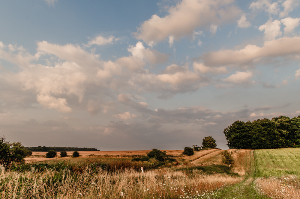 stunning countryside view wedding
